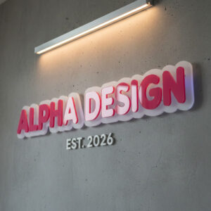 3D Acrylic Signage