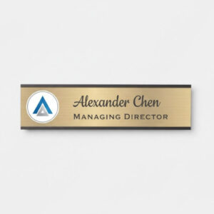 Executive Office Name Sign