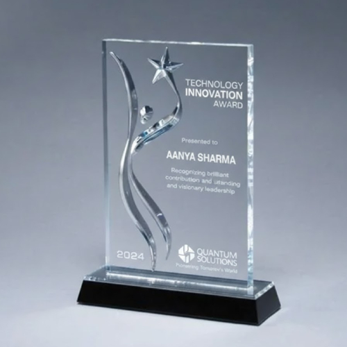 Laser Engraved Clear Acrylic Memento